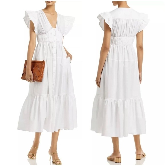 10 Crosby Derek Lam Dresses & Skirts - New! DEREK LAM 10 CROSBY 🤍 Greta Poplin A Line Midi Dress sz 2 NWT!